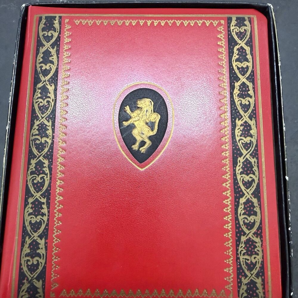 Vintage Blume Japan Ring Bound Address & Appointment Book Red Faux Leather Box